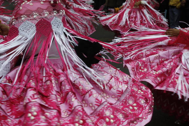istock Colorful dresses in a typical parade in Lima 1181449410