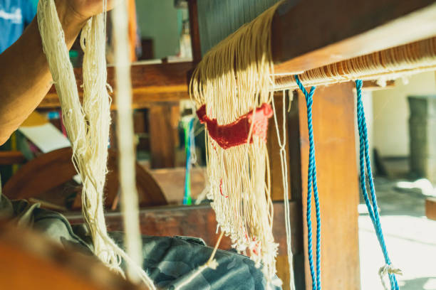 tappeto in lana a teotitlan del valle, oaxaca - art tribal art traditional culture multi colored foto e immagini stock