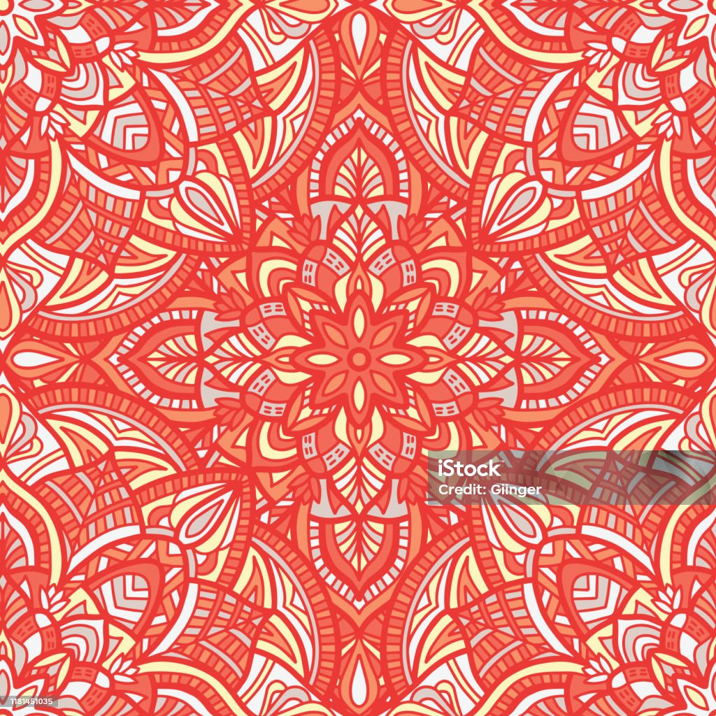 Tribal Vector Mandala Pattern Stock Illustration - Download Image Now