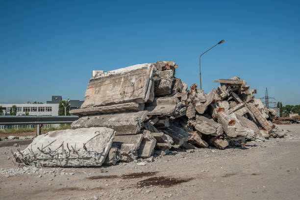 istock Dismantled concrete structures during the reconstruction of the bridge 1181454021
