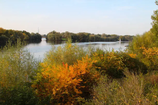 Autumn at the Lake 'Salzgittersee' in Germany