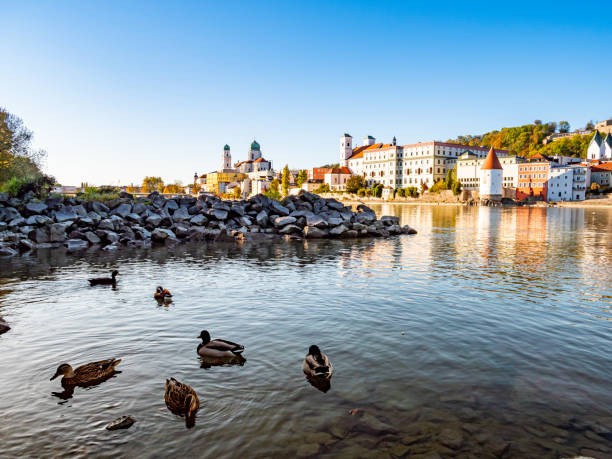istock Inn shore in Passau Bavaria 1181456971