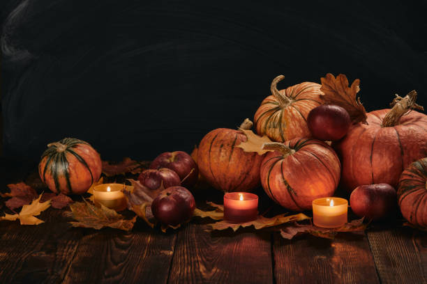 istock Thanksgiving background. Autumn harvest 1181457412