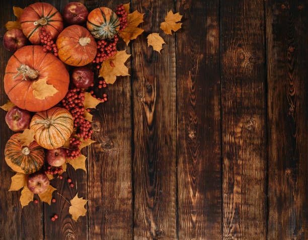 istock Thanksgiving background. Autumn harvest 1181458327