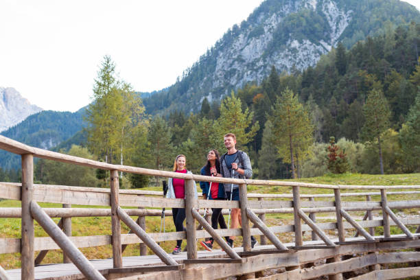 istock Young people hiking in mountains 1181461945