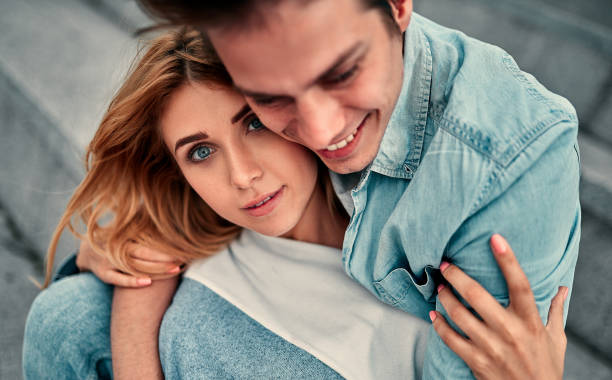 istock Cheerful romantic couple 1181470378