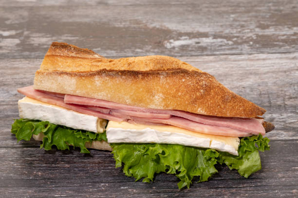 istock Camembert and ham sandwich 1181471878