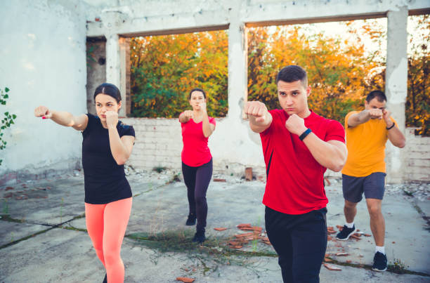 istock Kickboxing Class outdoor 1181471964