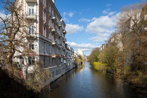 Isebek Canal in Hamburg