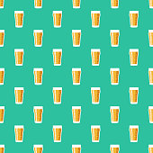 istock Beer Glass Pub Pattern 1181476321