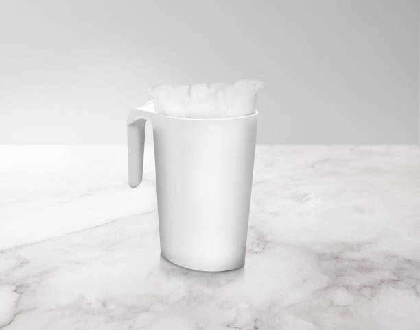 milk pitcher jar with a milk bag