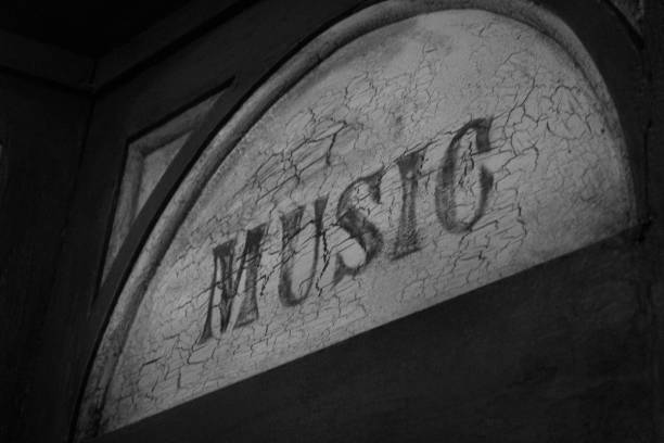 istock Black and white music sign 1181479153