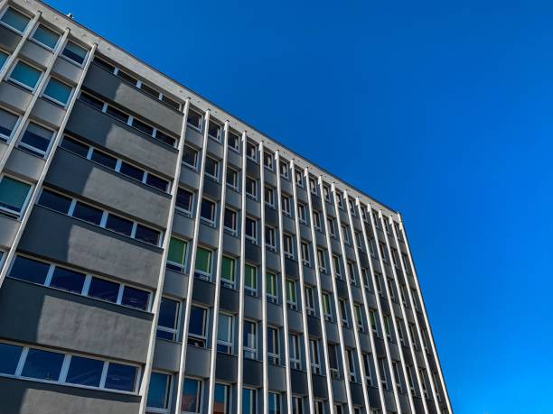 istock high-rise office building on a background of blue sky. 1181486117