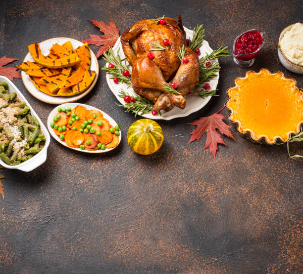 istock Thanksgiving Day traditional festive dinner 1181489163