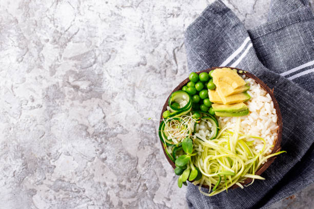 istock Vegan buddha bowl with vegetables 1181489681