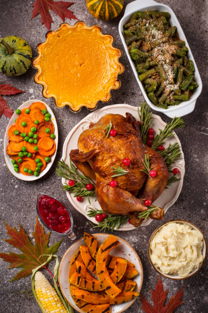 istock Thanksgiving Day traditional festive dinner 1181489704