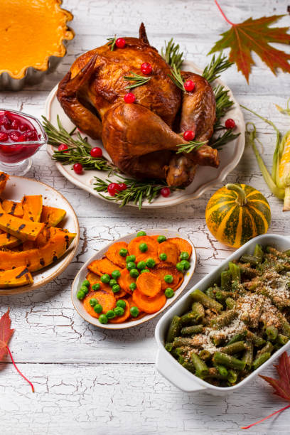 istock Thanksgiving Day traditional festive dinner 1181490281