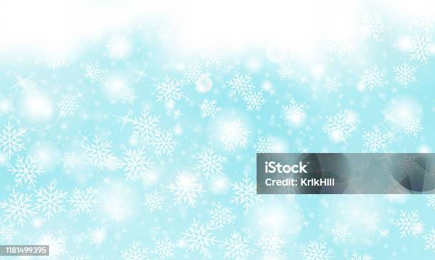 Falling Snow Background Vector Illustration Stock Illustration ...