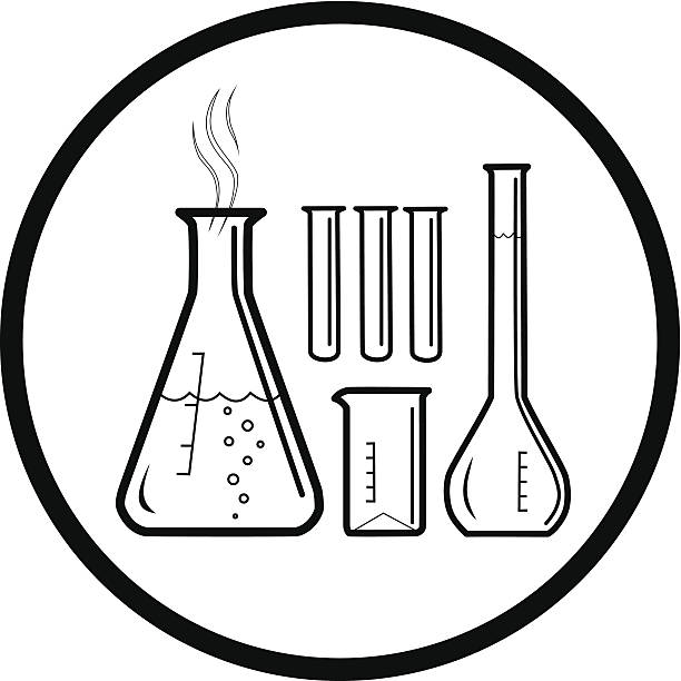 ilustrações de stock, clip art, desenhos animados e ícones de tubos de ensaio químico - laboratory glassware beaker flask glass