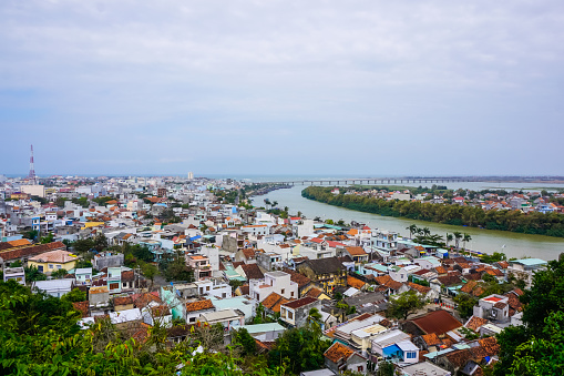 Panorama of the city of Tuy Hoa in Vietnam