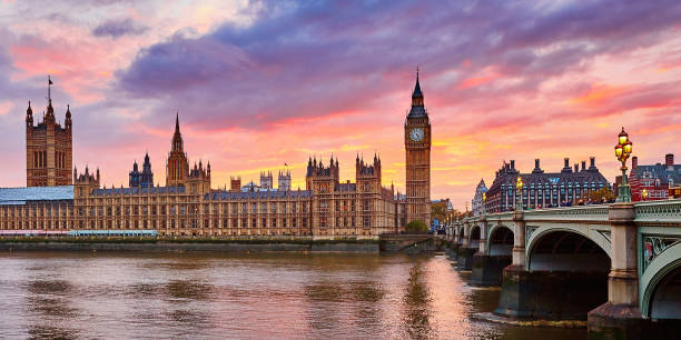 istock Big Ben and Westminster Bridge at sunset 1181507061