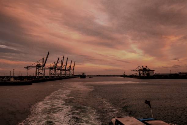 istock View of industrial coast in Dunkirk. 1181507947