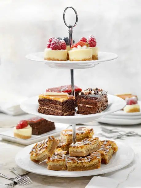 Photo of Afternoon Tea Three Tier Stand of Desserts