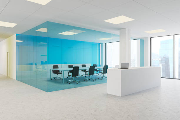 istock Reception counter near meeting room 1181512162