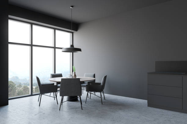 istock Gray dining room corner with countertop 1181512326