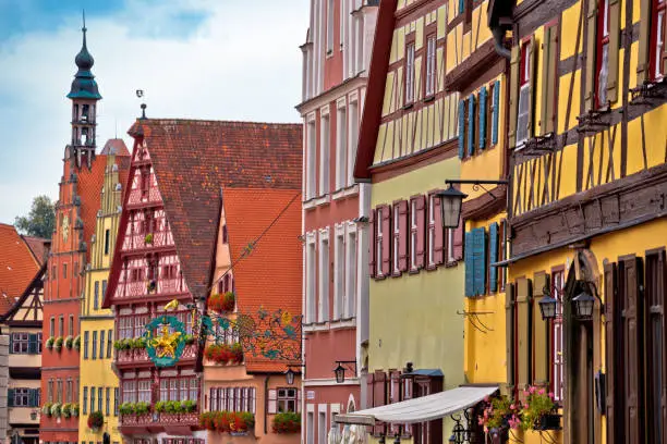 Photo of Colorful German facades of historic town of Dinkelsbuhl