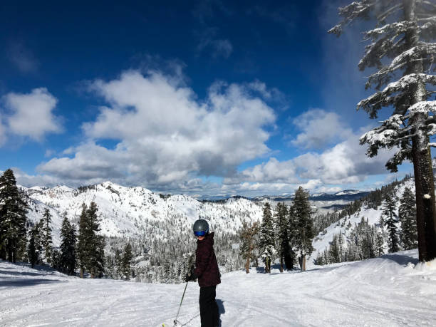istock Fun, exciting skier on a beautiful mountain 1181522338