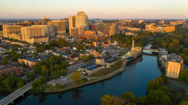 Photo of The Delaware River Flows Smoothly By Wilmington at Dawn