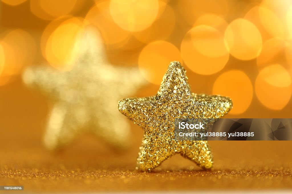 Fondo Festivo De Navidad Estrella De Brillo De Oro Sobre Un Fondo Dorado  Con Bokeh Amarillo Brillante Fondo De Navidad Y Año Nuevo Invierno  Vacaciones Fondo De Pantalla Fondo De Pantalla Brillante