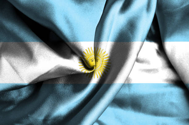 istock Argentina waving flag 1181555623