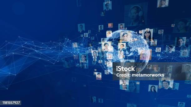 Global Communication Network Concept Worldwide Business Diversity Stock Photo - Download Image Now