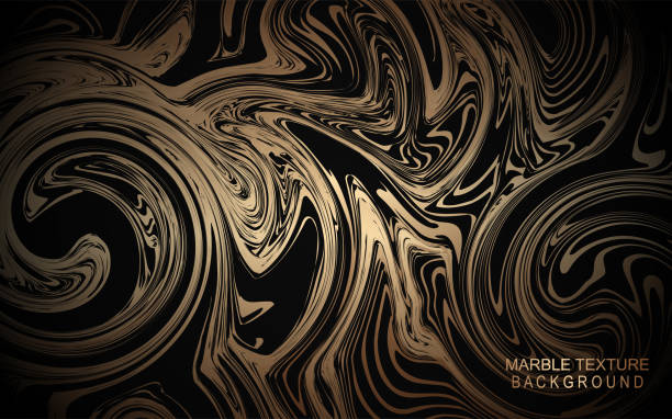 istock Abstract golden color wavy liquid shapes background 1181567760