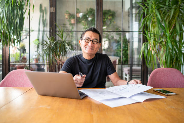 istock Portrait of a Chinese architect in his design studio 1181570200