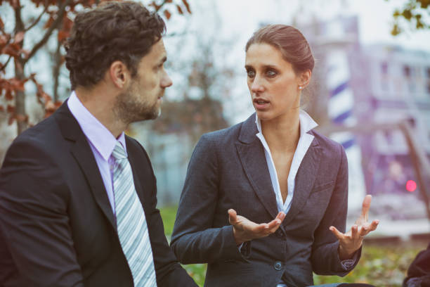 istock Business people in park 1181570788