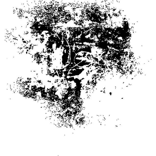 istock Grunge black textures on white background. Template for a banner, poster, notebook, invitation, retro and urban designs with modern hand drawn ink grunge textures 1181573192