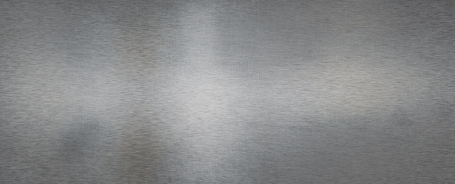 Grey brushed steel metal sheet