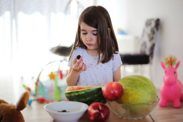 istock Baby girl is a fruit 1181584889