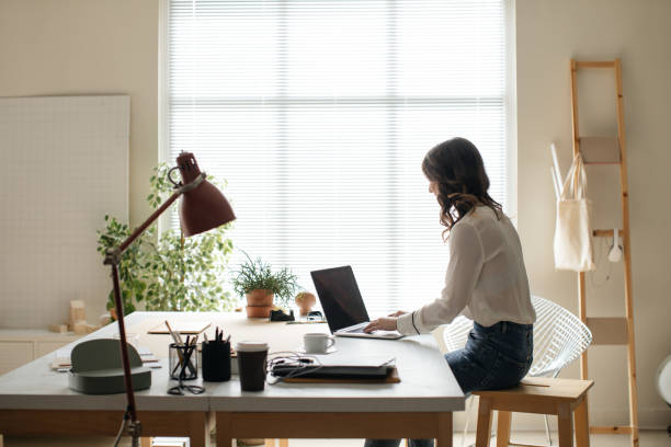 istock Young Businesswoman Working at her Office 1181585126