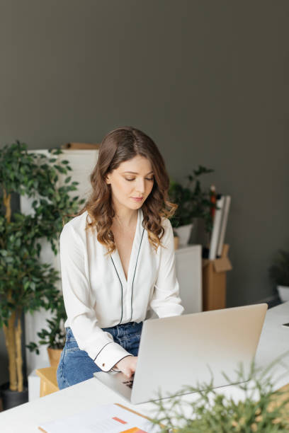 istock Young Businesswoman Working at her Office 1181585163