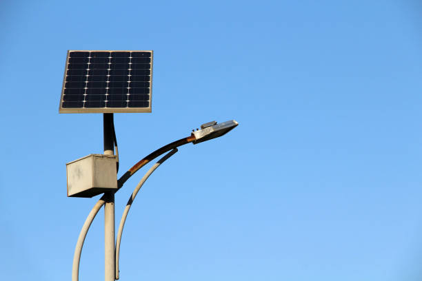 istock Solar-powered street lighting 1181588756