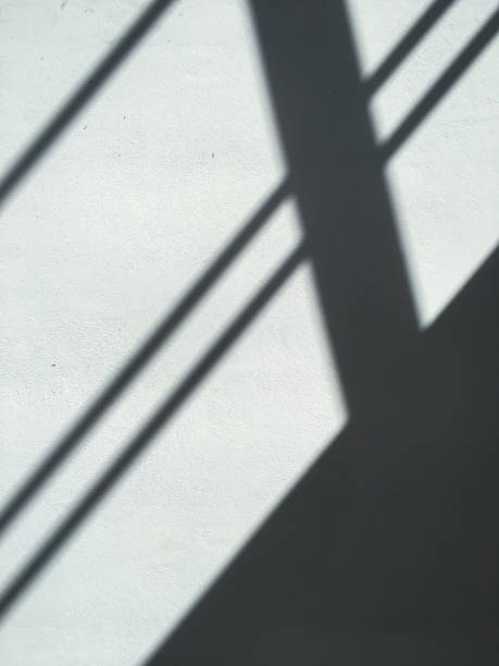 istock Light and Shadow lines on raw concrete or bare cement wall texture, Abstract white and grey colour background, Process building house concept 1181590095