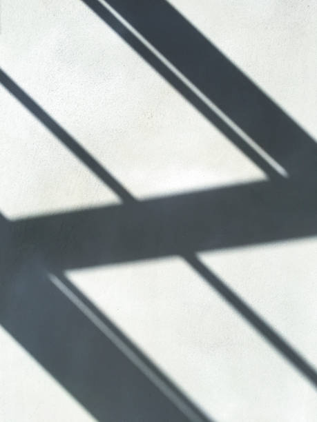 istock Light and Shadow lines on raw concrete or bare cement wall texture, Abstract white and grey colour background, Process building house concept 1181590101