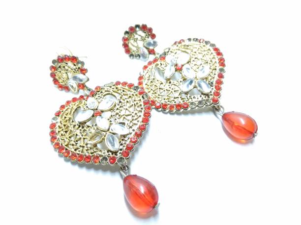 istock A picture of red diamonds earring isolated on white background 1181591907
