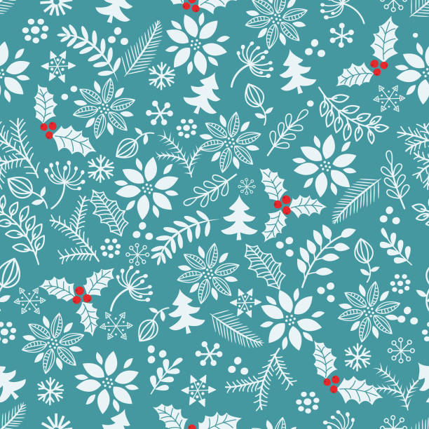 Christmas seamless pattern . vector art illustration