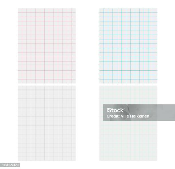 Notebook Graph Paper Texture Background Vector Illustration Image Stock ...
