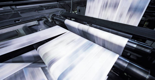 istock Newspaper printing in press 1181601459